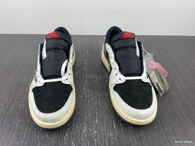 Bmlin Travis Scott Jordan 1 Low x WMNS OG DZ4137-106 Olive Air 0727